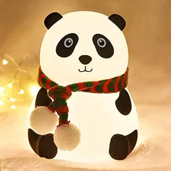 Silicone Night Light Panda – Cute LED Bedside Lamp for Kids, Rechargeable Soft Touch Light/4-5 different colour light