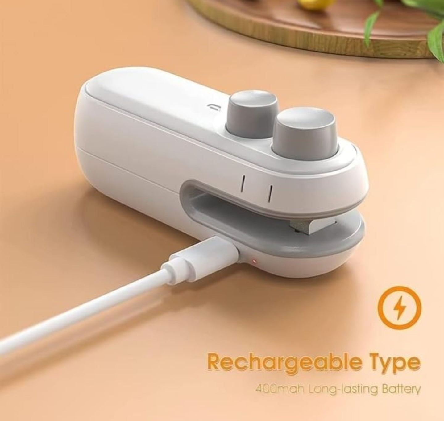 MINI PORTABLE SEALING MACHINE/ Mini bad  Sealer with cutter and magnet packet  Sealer for food ,  chips, snacks RECHRGBLE