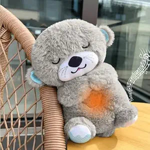 🐻 Breathing Teddy Bear – Realistic Sleeping Plush Toy with Gentle Breathing Motion for Kids Soft toys For kids& Stress Relief